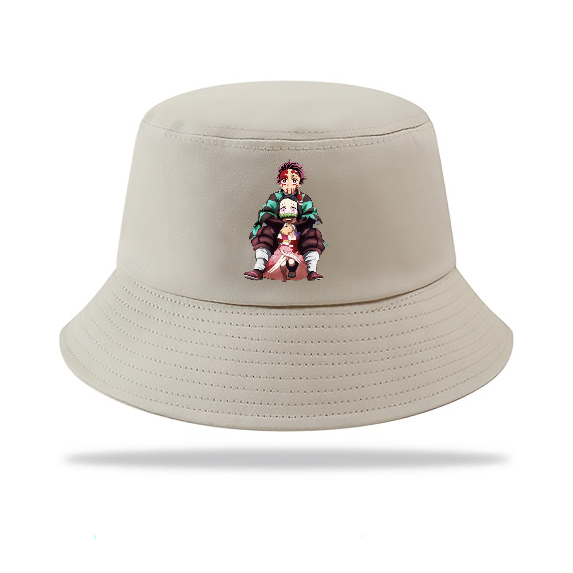 （画像用） 鬼滅の刃（きめつのやいば）竈門 禰󠄀豆子／かまど ねずこ Kamado Nezuko アウトドア日除けバケットハット